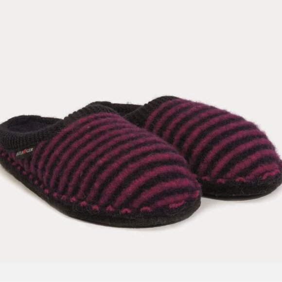 Haflinger Cathy Wool Slippers Womens Navy Kardinal (Fuschia) Size 36 - Picture 8 of 8